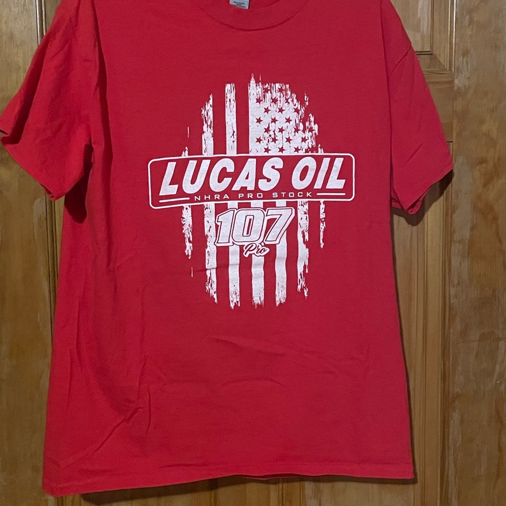 Kyle Koretsky NHRA Pro Stock Series Lucas Oil T-Shirt Size L